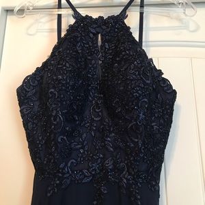 navy blue Fiesta Fashion Prom dress!